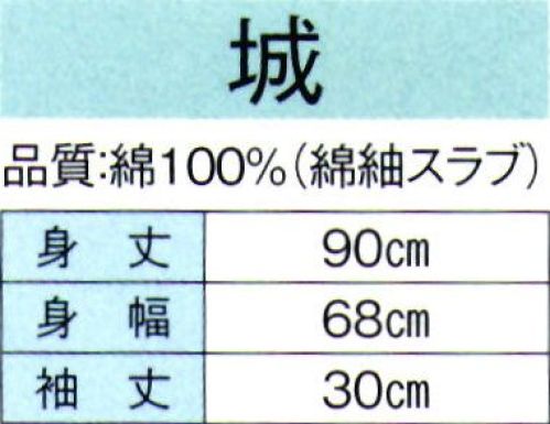 東京ゆかた 60496 お祭長袢天 城印（反応染） 背縫い肩当て付き※この商品の旧品番は「20496」です。※この商品はご注文後のキャンセル、返品及び交換は出来ませんのでご注意下さい。※なお、この商品のお支払方法は、先振込（代金引換以外）にて承り、ご入金確認後の手配となります。 サイズ／スペック